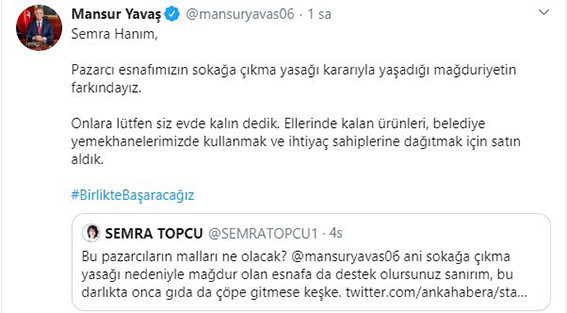 Mansur Yavaş: Pazarcının elde kalan ürünlerini satın aldık - Resim : 1
