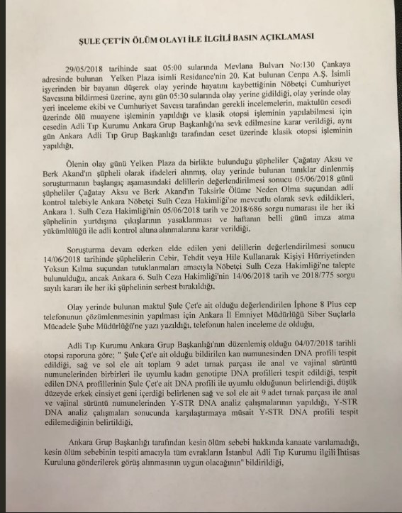 Şule Çet soruşturmasında iki zanlı tutuklandı - Resim : 1