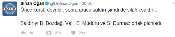 Sinan Oğan: Şimdi de silahlı saldırı - Resim : 1