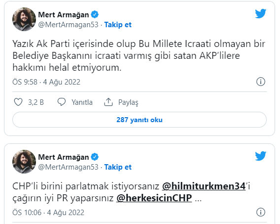 İmamoğlu'na teşekkür eden Hilmi Türkmen, AKP'lileri ikiye böldü - Resim : 1