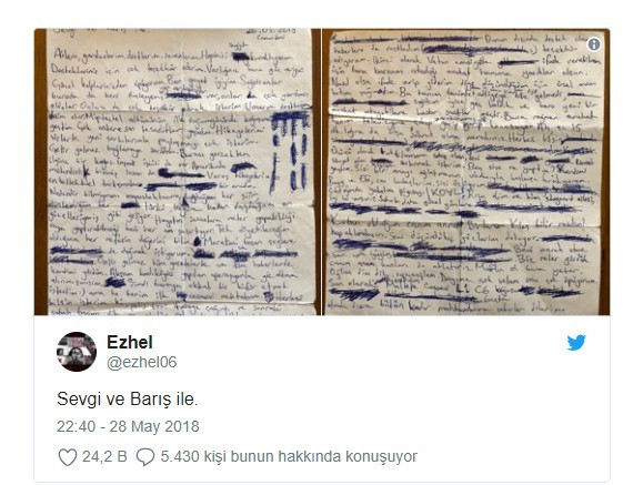 Ezhel'den mektup: Kahrolsun sansür, yaşasın tam bağımsız rap - Resim : 1