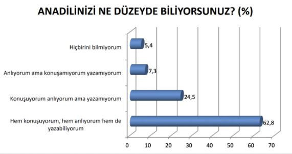Devlet kurumlarında çalışanların yarıdan fazlası anadilinde konuşmaya çekiniyor - Resim : 13