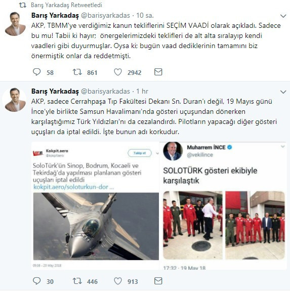 Muharrem İnce ile poz veren 'SoloTürk' ekibine gösteri cezası - Resim : 1