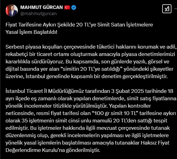 20 liradan simit satan işletmelere yasal işlem başlatıldı - Resim : 1