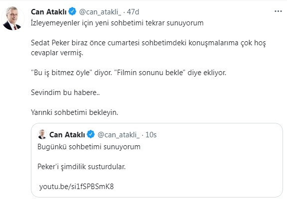 Peker'den Ataklı'ya: Can Ağabey sen keyifli ve matrak bir adamsın ancak filmin sonunda mahçup olacaksın - Resim : 2
