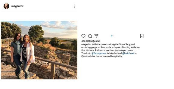 Megan Fox'tan Troya paylaşımı - Resim : 1