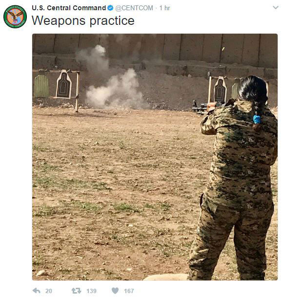 CENTCOM, YPJ'lilerin fotoğrafıyla Erdoğan'ı yanıtladı - Resim : 2