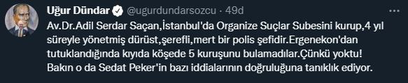 Eski İstanbul Organize Suçlarla Mücadele Şube Müdürü, Sedat Peker'in iddialarını doğruladı - Resim : 2