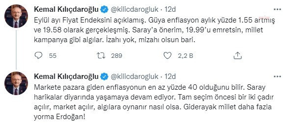 Kılıçdaroğlu: Saray’a önerim, 19.99’u emretsin, millet kampanya gibi algılar - Resim : 1