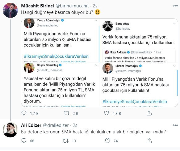AKP’li Birinci ve yandaş isimlerin SMA hastalığıyla ilgili paylaşımları tepki çekti - Resim : 6