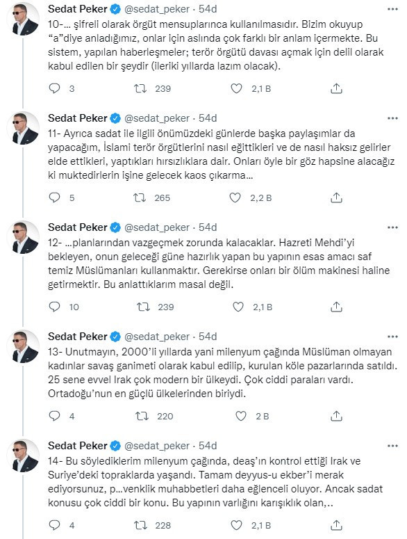 Peker’den yeni SADAT açıklaması: Diriliş Postası'ndaki bazı yazılar örgüt içinde şifreli olarak kullanıldı - Resim : 3