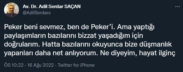 Eski İstanbul Organize Suçlarla Mücadele Şube Müdürü, Sedat Peker'in iddialarını doğruladı - Resim : 1