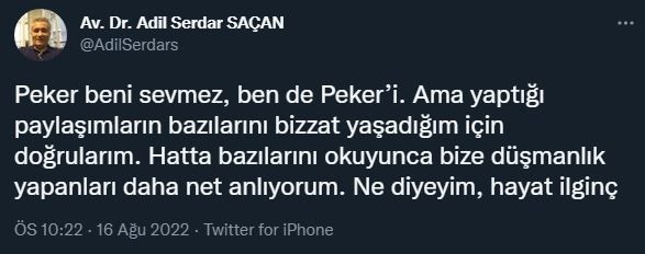 Eski İstanbul Organize Suçlarla Mücadele Şube Müdürü, Sedat Peker'in iddialarını doğruladı - Resim : 1
