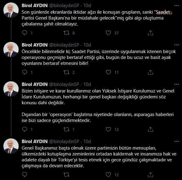 Saadet Partisi'nden genel başkan değişikliğine ilişkin açıklama - Resim : 1