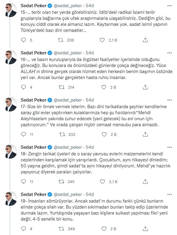 Peker’den yeni SADAT açıklaması: Diriliş Postası'ndaki bazı yazılar örgüt içinde şifreli olarak kullanıldı - Resim : 4