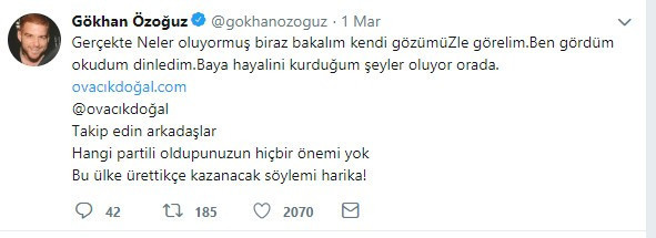 Gökhan Özoğuz gönlündeki başkan adayını açıkladı - Resim : 1