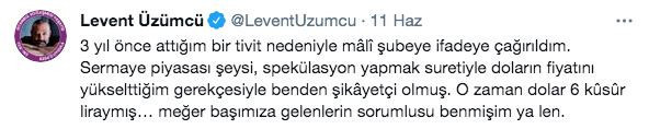 Levent Üzümcü, bu sefer cümlesinin sonuna üç nokta koyduğu için ifade verdi - Resim : 1