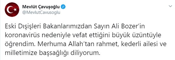 Eski bakan Corona nedeniyle yaşamını yitirdi - Resim : 1