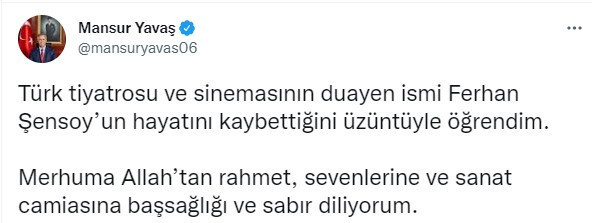 Çok sayıda isimden Ferhan Şensoy mesajı: Dik duruşunla hep ışık oldun - Resim : 16