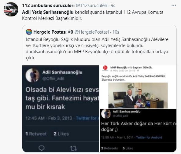 Irkçı ve cinsiyetçi paylaşımları tepki çeken başhekim hakkında soruşturma - Resim : 3