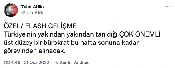 'Fahrettin Altun görevden alınacak' iddiası: Önce yazdı, sonra sildi - Resim : 1