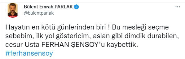 Çok sayıda isimden Ferhan Şensoy mesajı: Dik duruşunla hep ışık oldun - Resim : 12