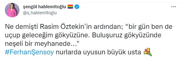 Çok sayıda isimden Ferhan Şensoy mesajı: Dik duruşunla hep ışık oldun - Resim : 20