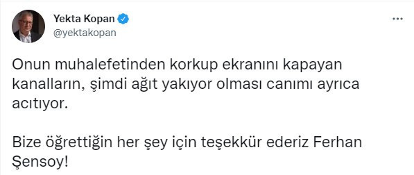 Çok sayıda isimden Ferhan Şensoy mesajı: Dik duruşunla hep ışık oldun - Resim : 6