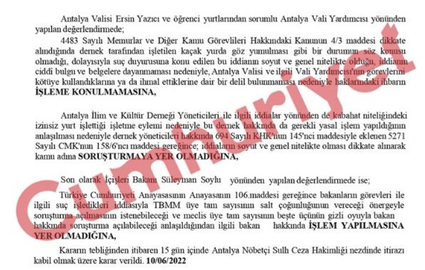 Başsavcılıktan, tarikat yurdunda öldürülen üniversitelinin cinayetinde valiliğin sorumluğuna ilişkin karar - Resim : 1