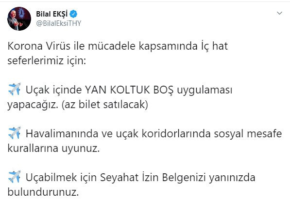 THY'den 'yan koltuk boş' uygulaması - Resim : 1