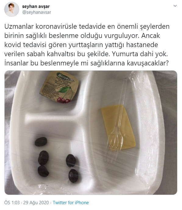 Coronavirus tedavisi gören gazeteci Avşar: Bu beslenmeyle mi sağlıklarına kavuşacaklar? - Resim : 1
