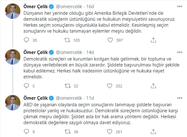 AKP Sözcüsü Çelik: Seçim sonuçlarını ve hukuku tanımayan eylemler meşru değildir - Resim : 1
