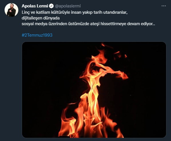 Madımak anması yapan Ümit Özdağ'a Apolas Lermi'den tepki: Bizi hedef gösteren sen değil miydin? - Resim : 1