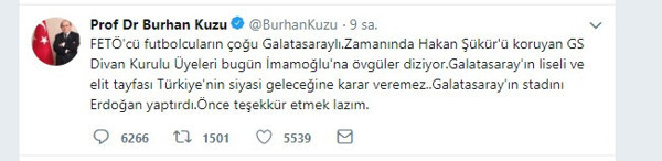 Burhan Kuzu: FETÖ'cü futbolcuların çoğu Galatasaraylı - Resim : 1