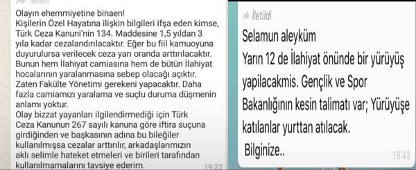 Tacizi protesto etmek isteyen öğrencilere tehdit - Resim : 1