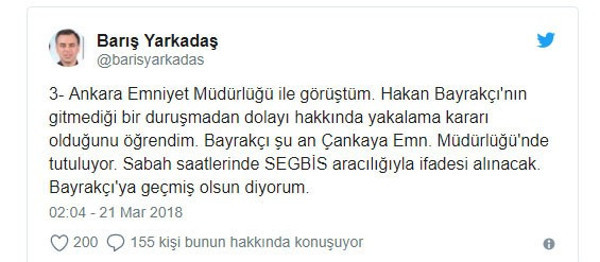 SONAR Başkanı Hakan Bayrakçı serbest bırakıldı - Resim : 2