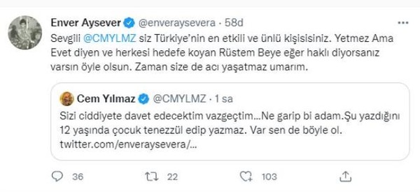 Cem Yılmaz ve Enver Aysever arasında 'Liboş Rüstem abi' polemiği - Resim : 4