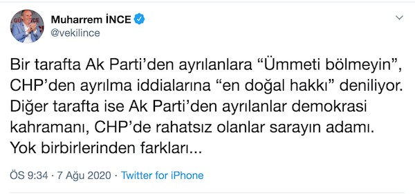 İnce'den Erdoğan'a: İnişi yakındır - Resim : 2