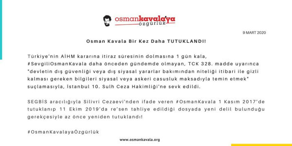 Osman Kavala bu kez de 'casusluk' suçlamasıyla tutuklandı - Resim : 1
