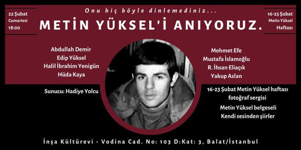 Metin Yüksel için alternatif etkinlik - Resim : 1