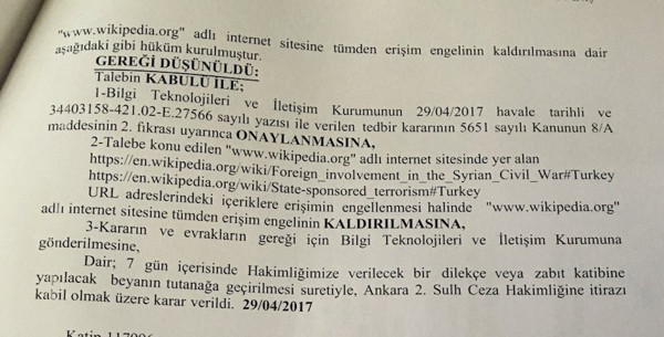 BTK Wikipedia'yı açma şartlarını açıkladı - Resim : 1