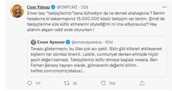 Cem Yılmaz ve Enver Aysever arasında 'Liboş Rüstem abi' polemiği - Resim : 6