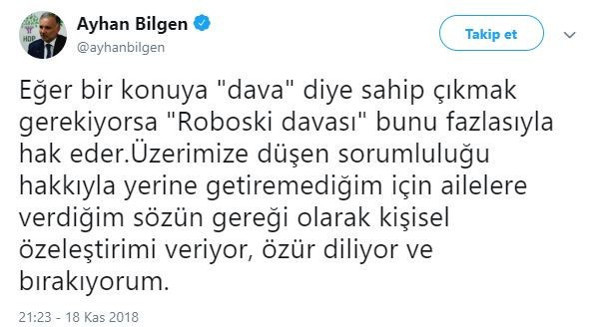 Bilgen'den ikinci tweet: Gitmiyorum - Resim : 1