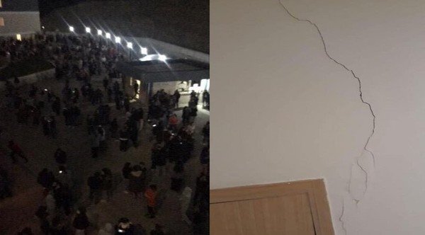 AKP'li müteahhitin yaptığı 6 aylık öğrenci yurdu depremde çatladı - Resim : 1