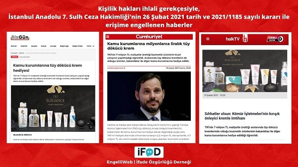 Berat Albayrak'ın tanıttığı 'tüy dökücü krem' haberine erişim engeli - Resim : 1