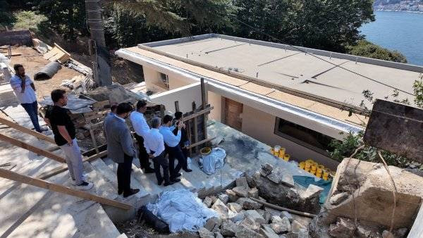 Vaniköy'deki villanın ve yıkım çalışmalarının görüntüleri - Resim: 2