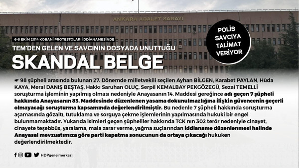 HDP Eş Genel Başkanı Sancar: Kobane davası, bir kumpas davasıdır - Resim : 1