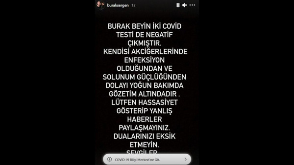 Oyuncu Burak Sergen yoğun bakıma alındı - Resim : 1