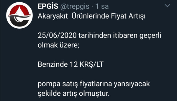 Benzine yine zam yapıldı - Resim : 1