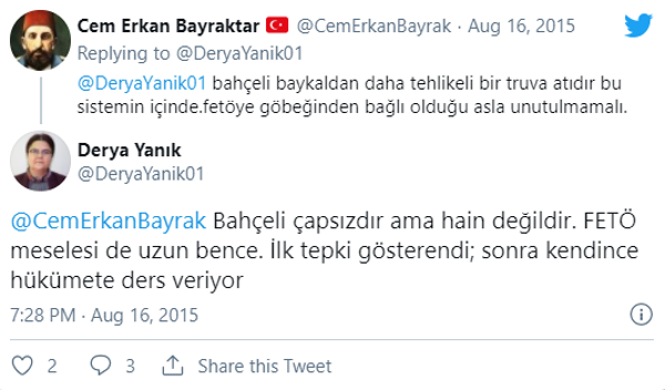 Yeni bakanın Devlet Bahçeli paylaşımı: Çapsız ama hain değil - Resim : 1